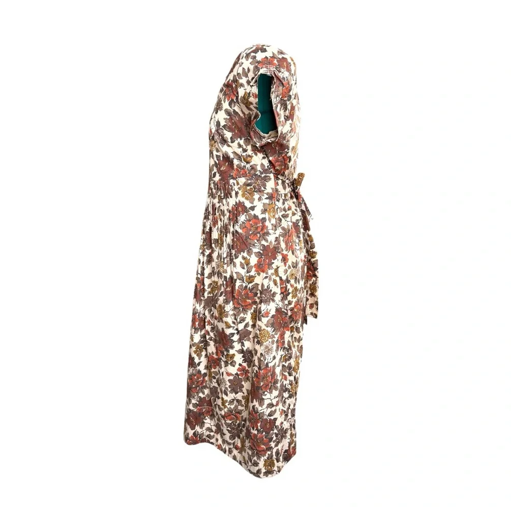 NWOT Garnet Hill Floral Midi Dress - Picture 5 of 9